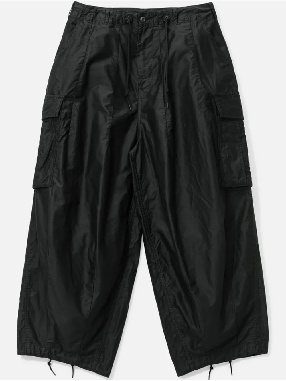 Needles Black Wide-Leg Cargo Pants